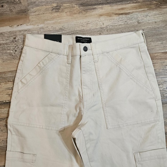 Banana Republic Jeans Womens 31/12 Ivory High‎ Rise Slim Leg Ankle Length - Picture 3 of 8